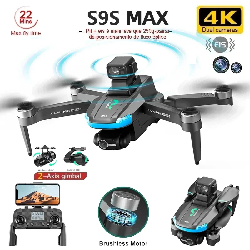 Drone Rc Helicopter With Camera - NEW S9S MAX MINI Drone 4K