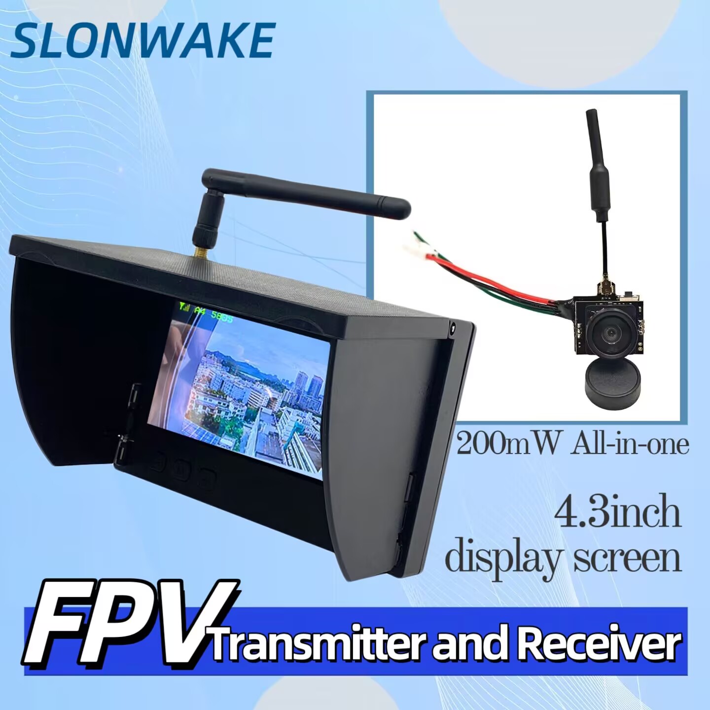 Drone Rc With Screen - SLONWAKE 5.8G Analog Video Transmission Camera
