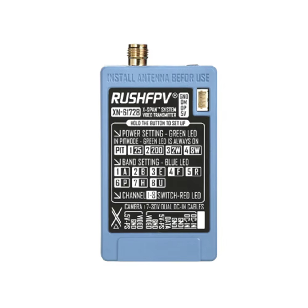 RUSHFPV 6.1‑7.2G 8W X61728 VTX - огляд і ціна Receiver Rc Drone