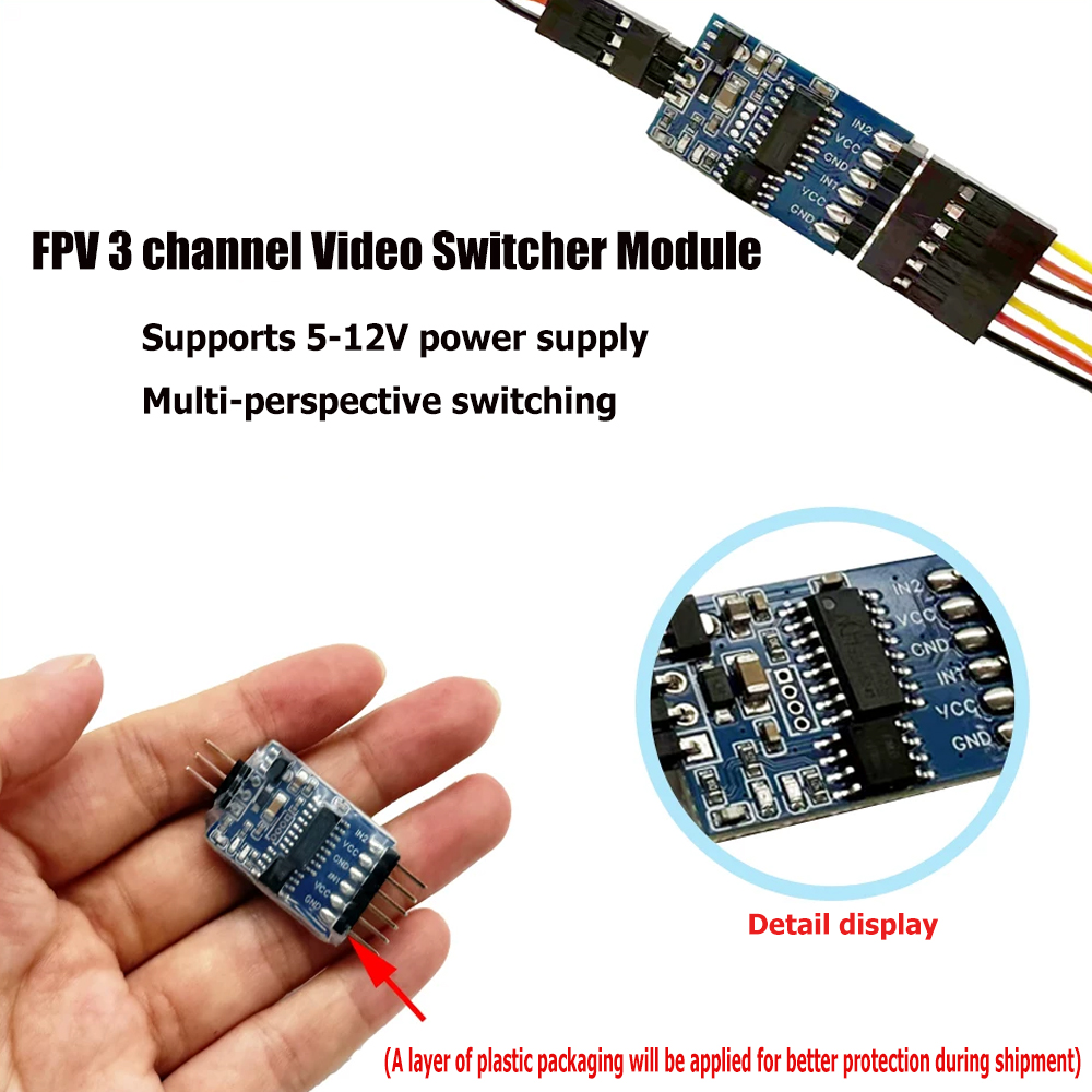 5.8G 3 Channel Video Switcher  - огляд і ціна Drone Rc Controller