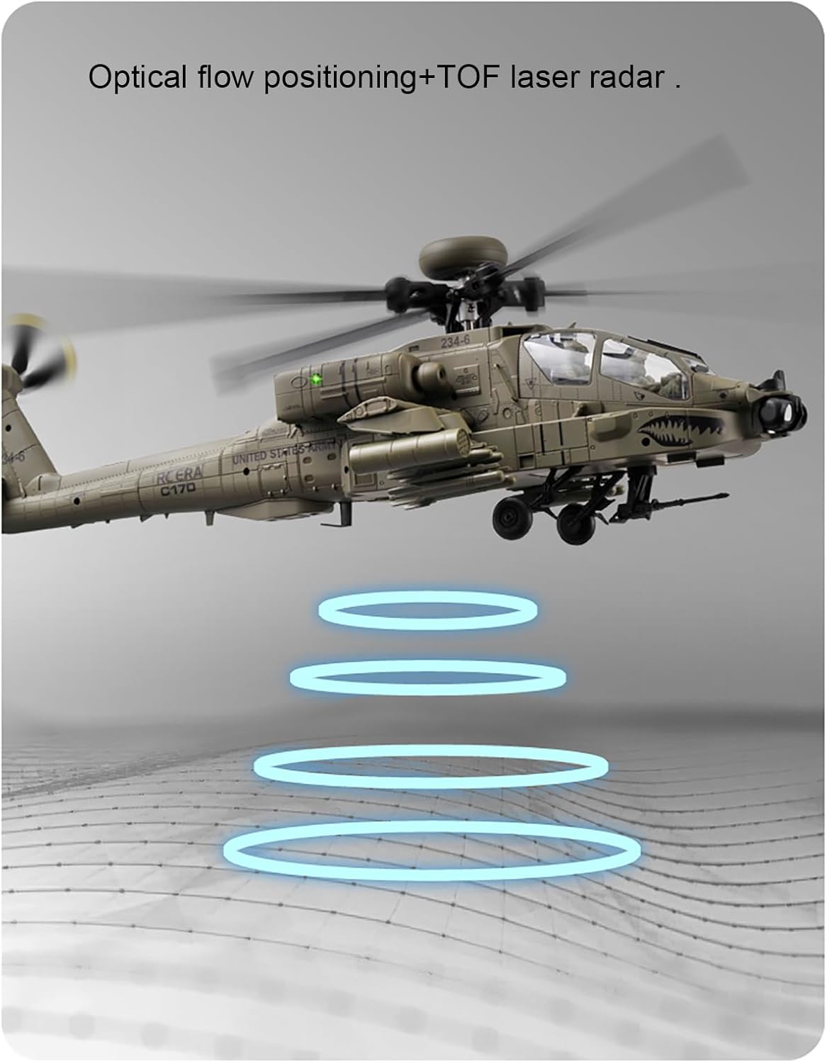 310MM 6CH C170 AH-64D Remote C - огляд і ціна Drone Shahed Rc