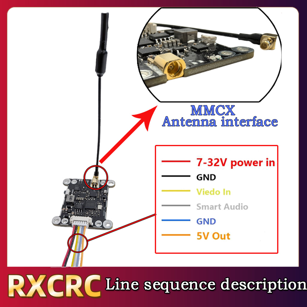 RXCRC 5.8G Module 48CH 1.6W VT - огляд і ціна Drone Rc Controller