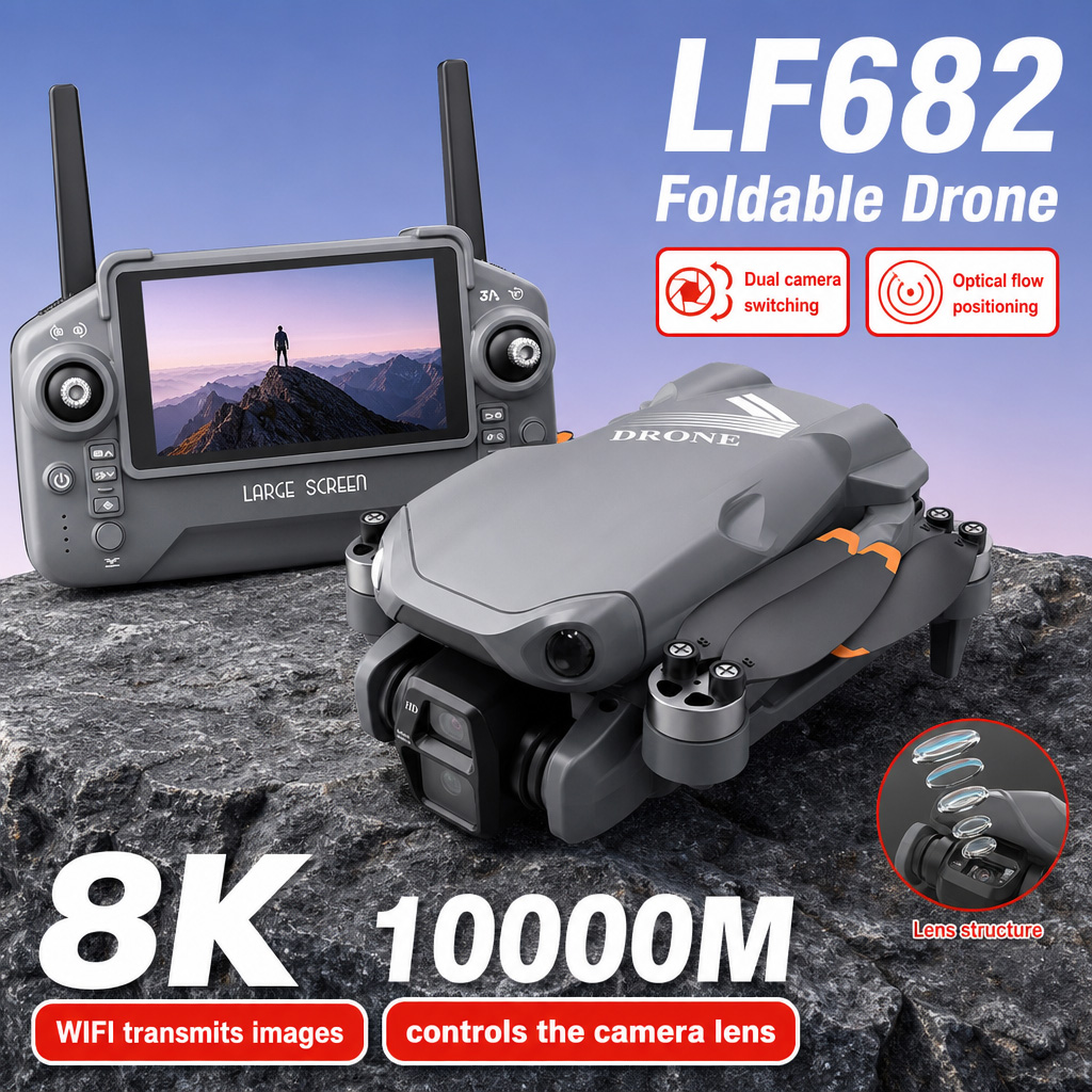 Aerial Photo LF682 Drone 8K HD - огляд і ціна Drone Rc With Screen