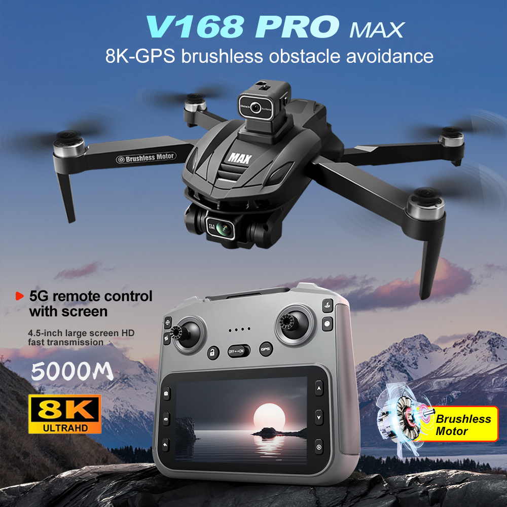 V168 PRO Max GPS Drone 8K Prof - огляд і ціна Drone Rc Helicopter With Camera