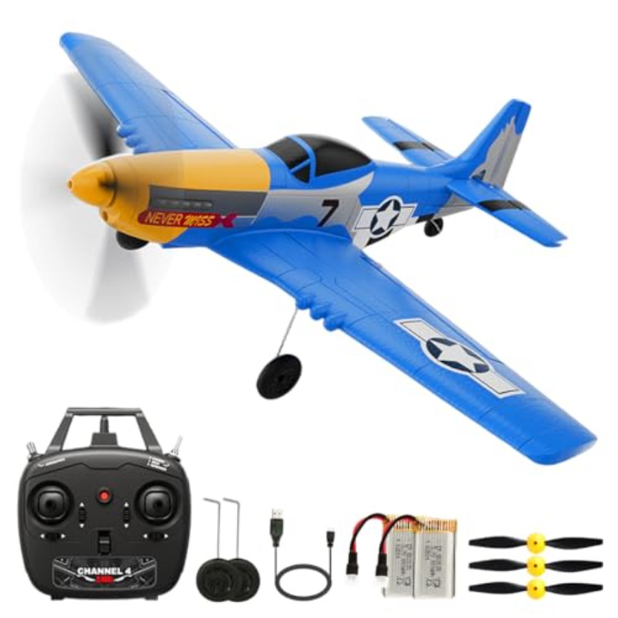 P51D RC Plane 4CH 2.4GHz RTF R - огляд і ціна Drone Top Rc