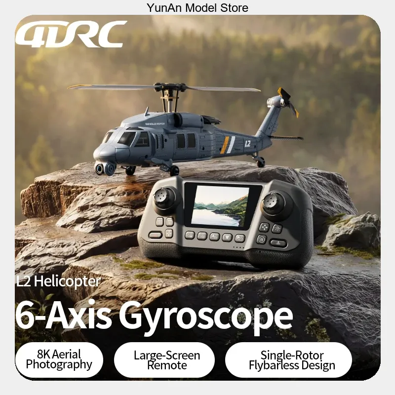 4DRC L2 8K UHD FPV RC Helicopt - огляд і ціна Rc Helicopter Gyro