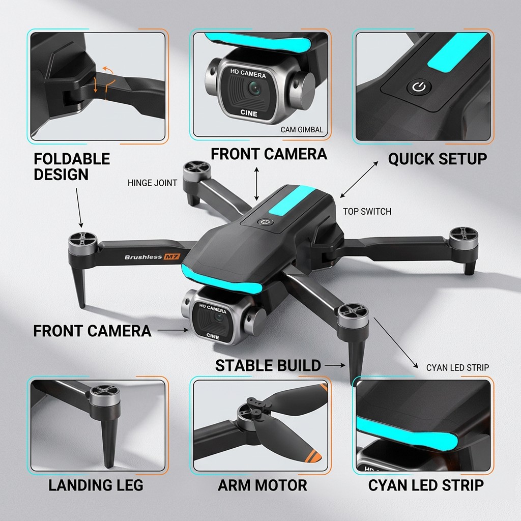 New M7 RC Drone Professional 8 - огляд і ціна Drone Dji Rc Mini