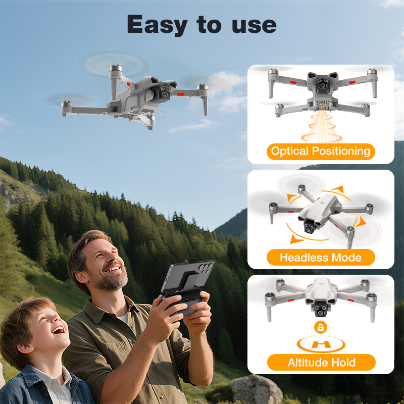 NEW Hot L017 Pro Drone Brushle - огляд і ціна Drone Rc Helicopter With Camera