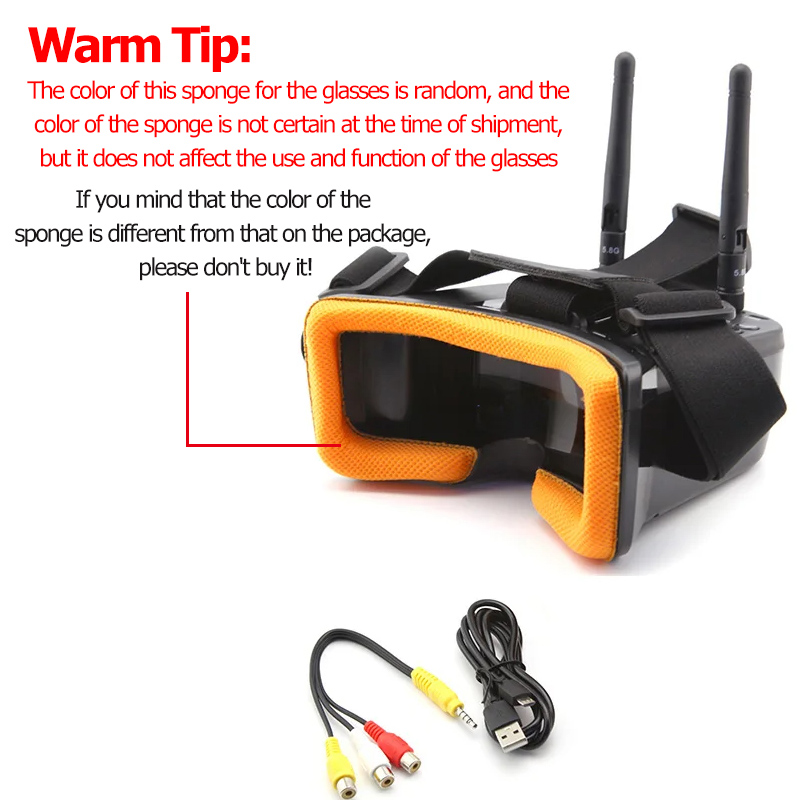 VR009 FPV Video Goggles 3Inch  - огляд і ціна Drone Rc With Screen
